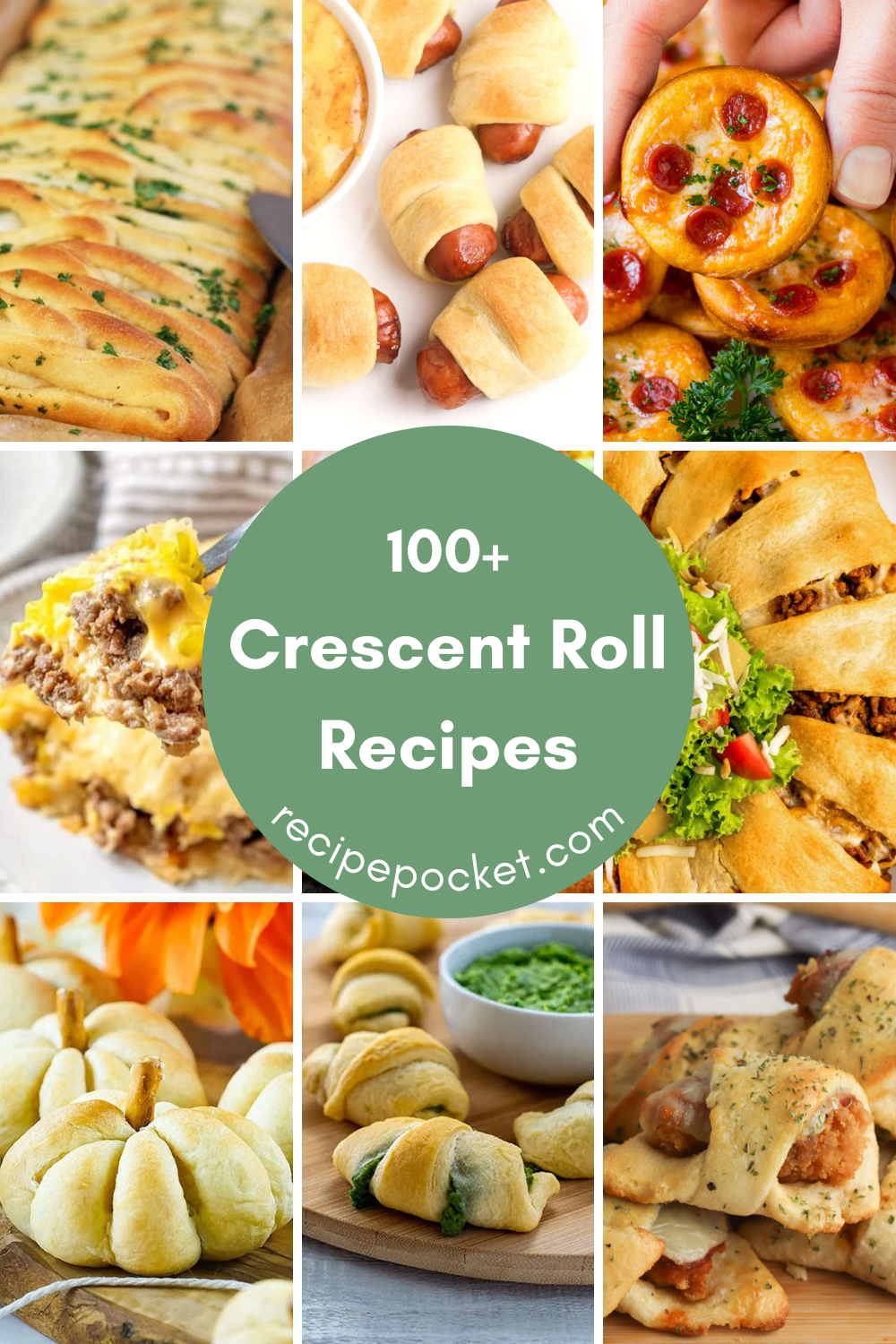 Hero image for recipe round-up on crescent roll recipes.
