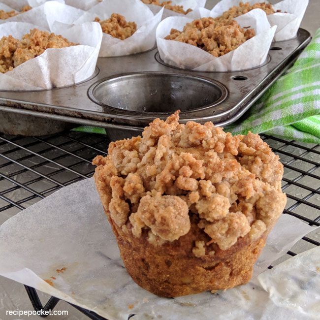 Easy sweet potato muffins with pecans