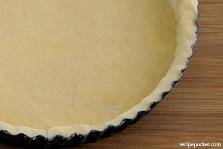 Trim the edges before blind baking.