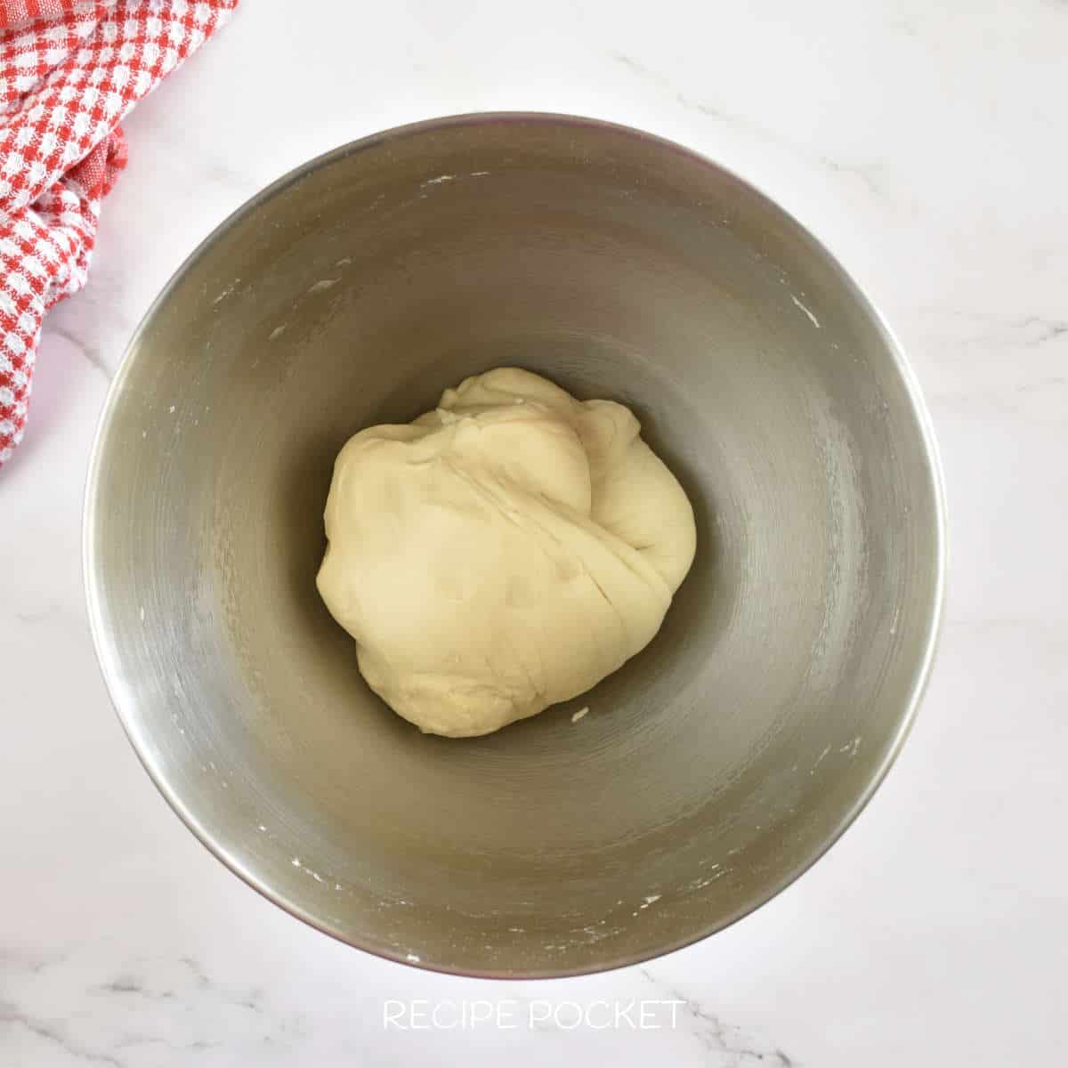 Kneaded bread dough.