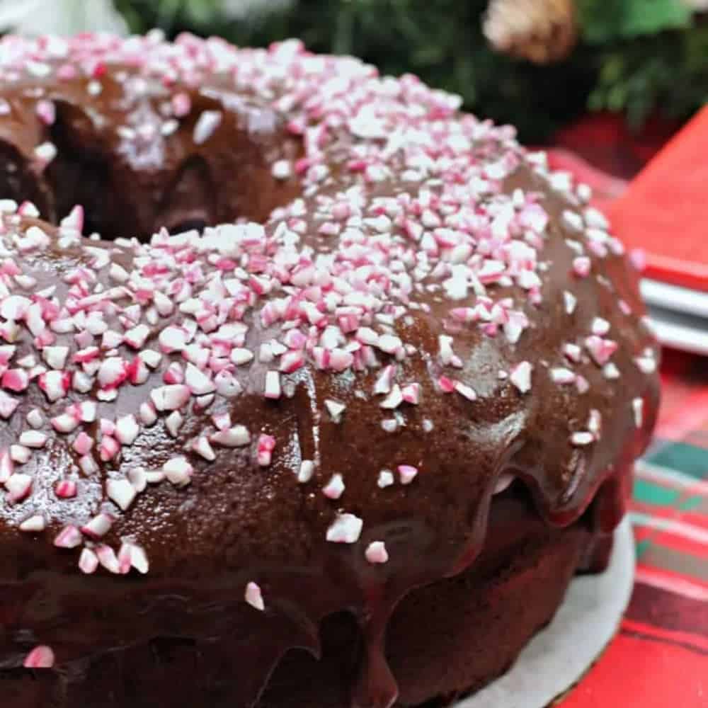 Cake covered in sprinkles.